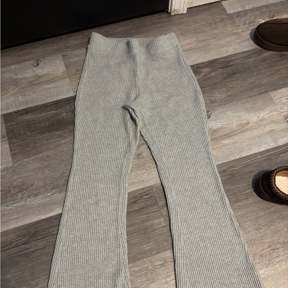 Aerie waffle flare lounge pants size Xs